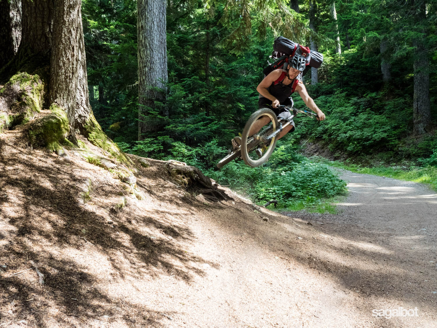 Getting steezing with a full pack :)