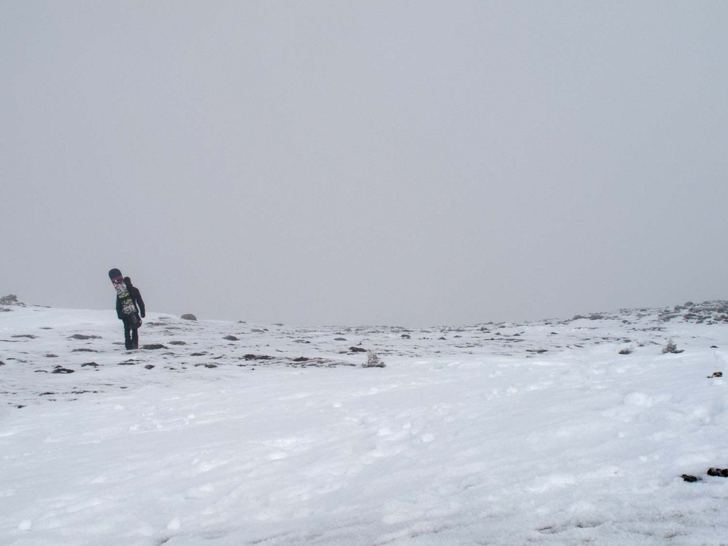 Drew finding the way on the ridge.