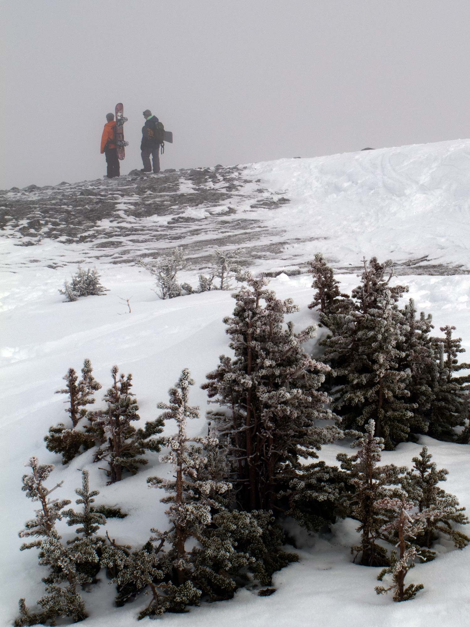 Matt and Brian on top of the ridge.