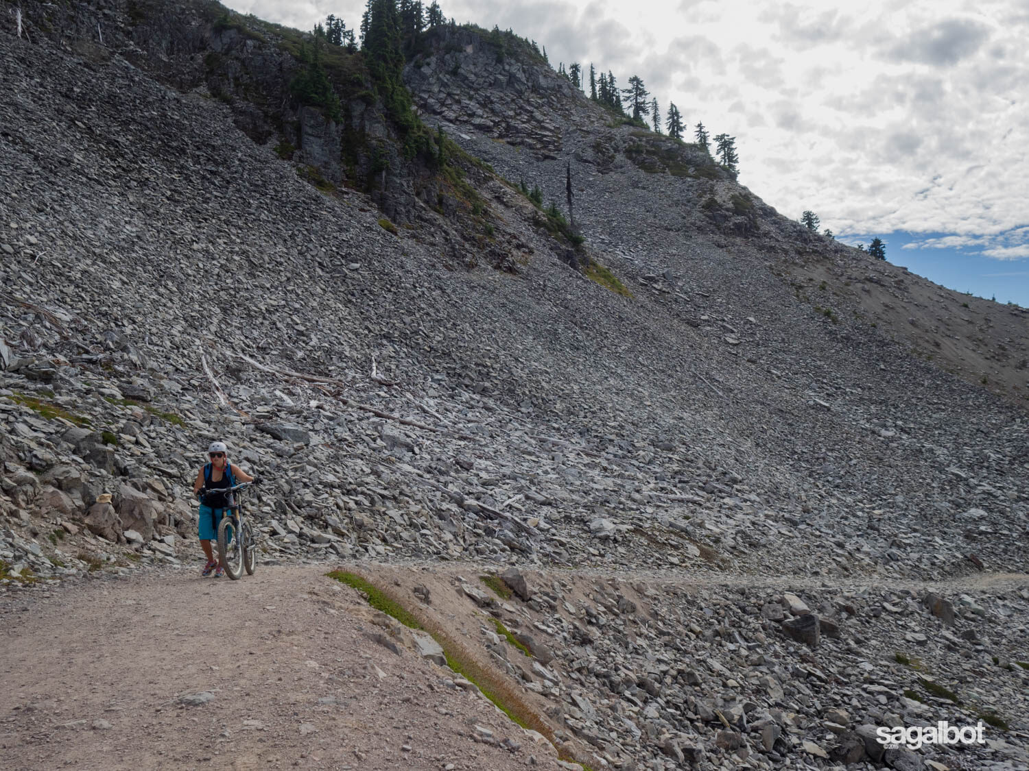 There were a few steep and loose pushes.