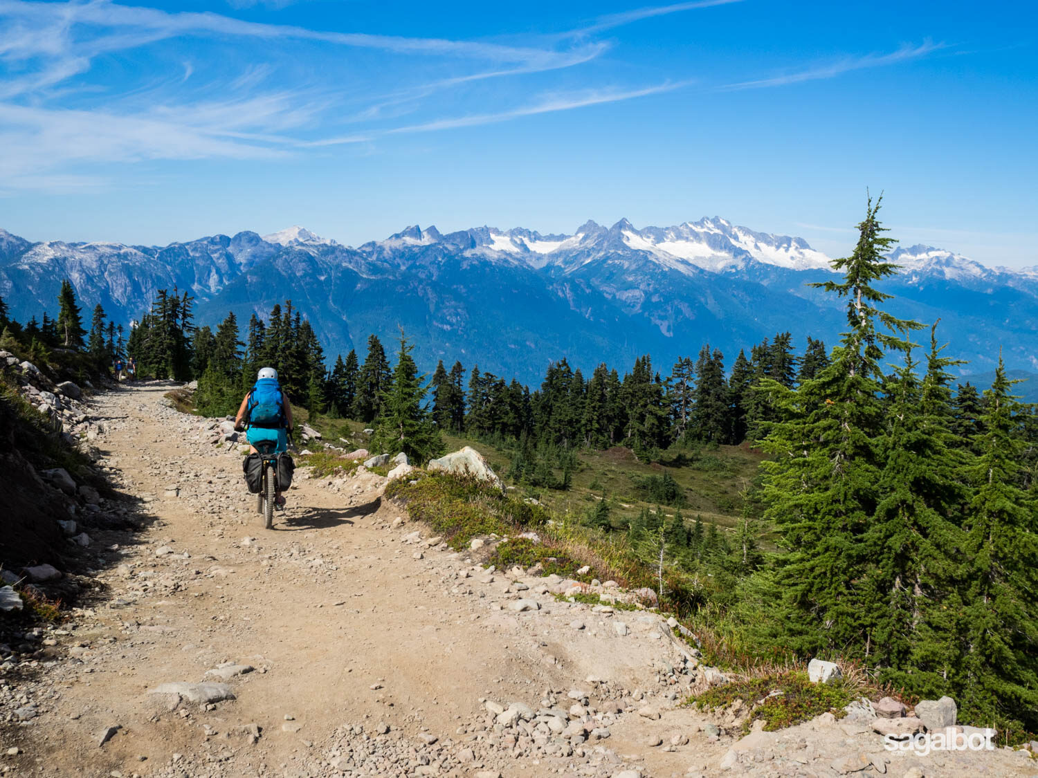 Starting to leave the alpine